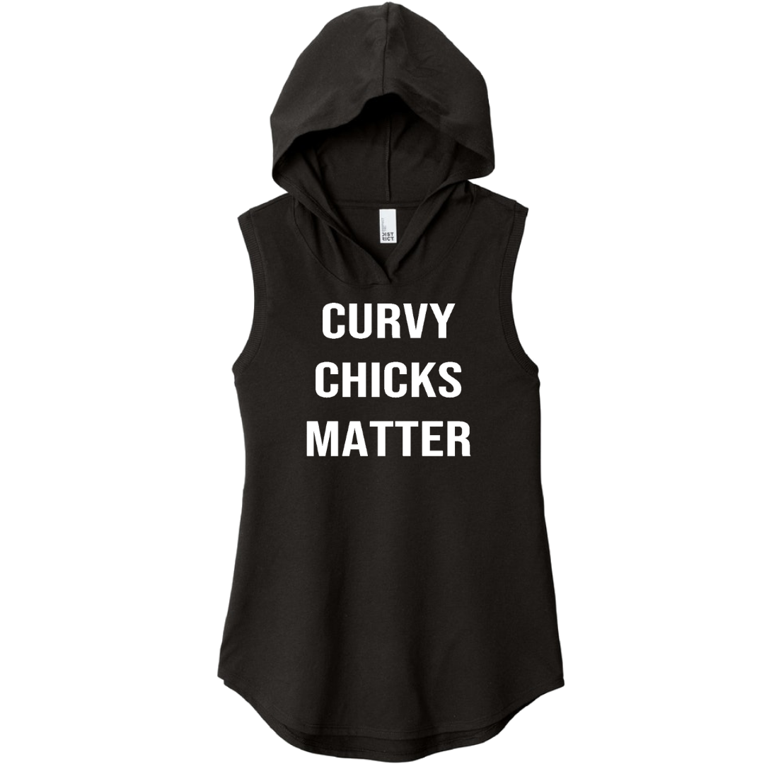 Curvy Chicks Matter Sleeveless Hoodie