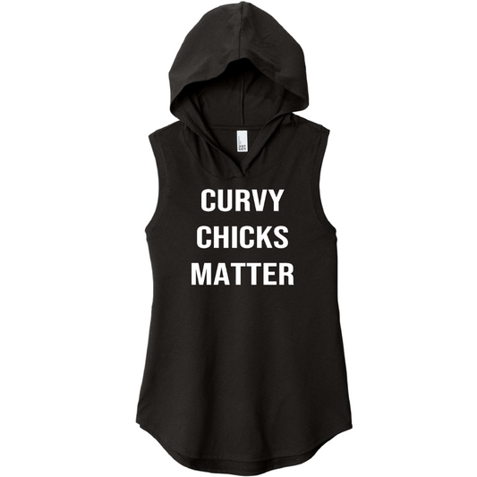 Curvy Chicks Matter Sleeveless Hoodie
