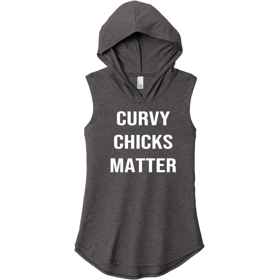 Curvy Chicks Matter Sleeveless Hoodie