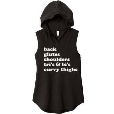 Curvy Thighs Sleeveless Hoodie