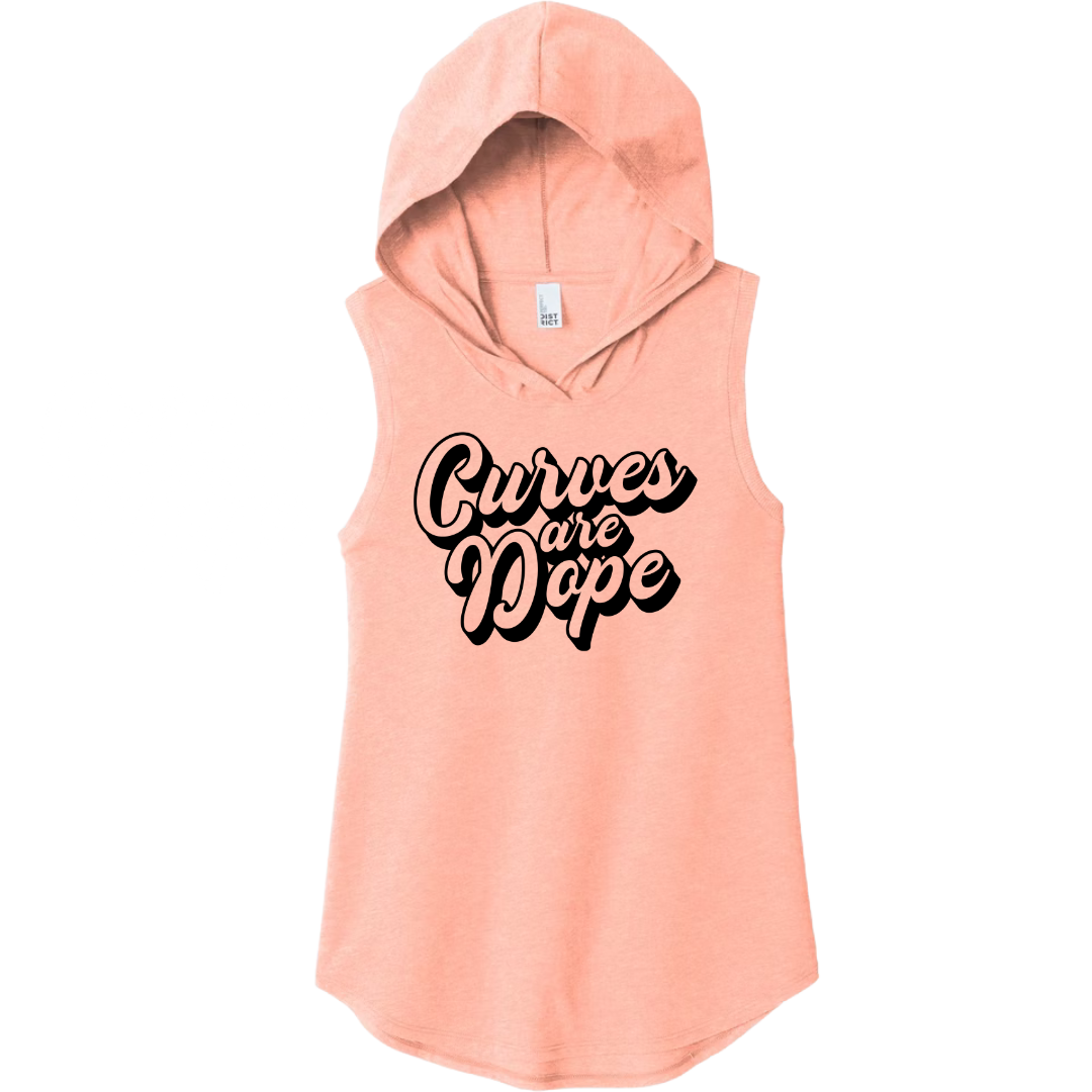 Curves Are Dope 2.0 Sleeveless Hoodie