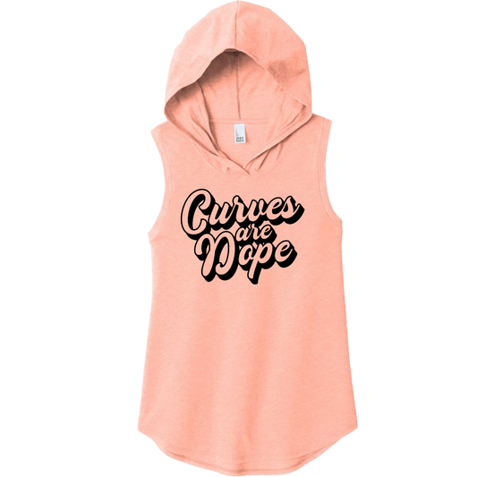 Curves Are Dope 2.0 Sleeveless Hoodie
