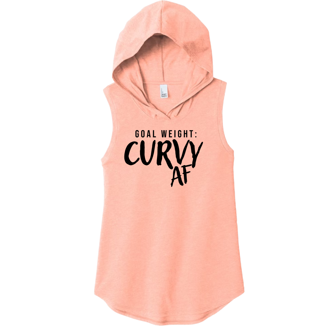 Curvy AF Sleeveless Hoodie