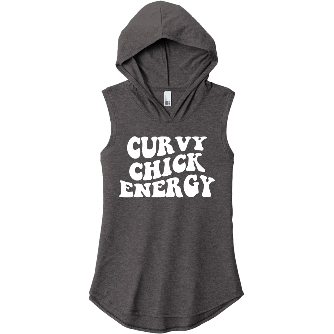 Curvy Chick Energy Sleeveless Hoodie
