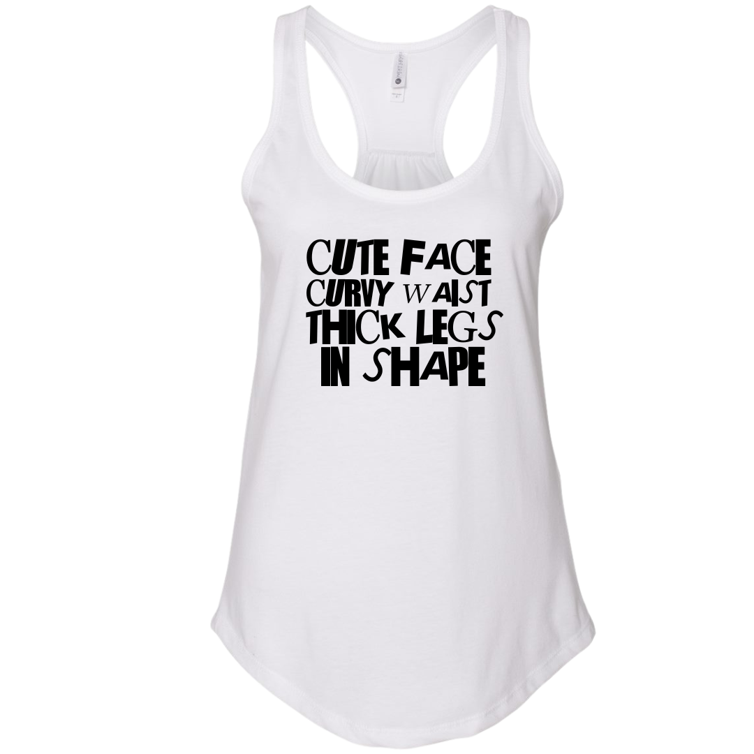 Cute Face Curvy Waist Tank