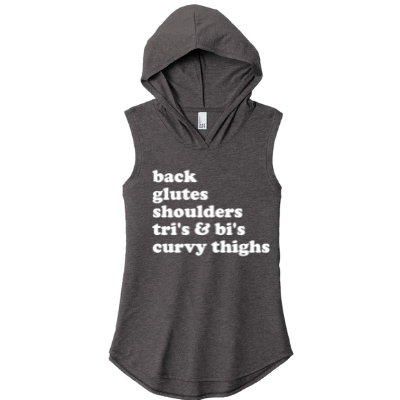 Curvy Thighs Sleeveless Hoodie