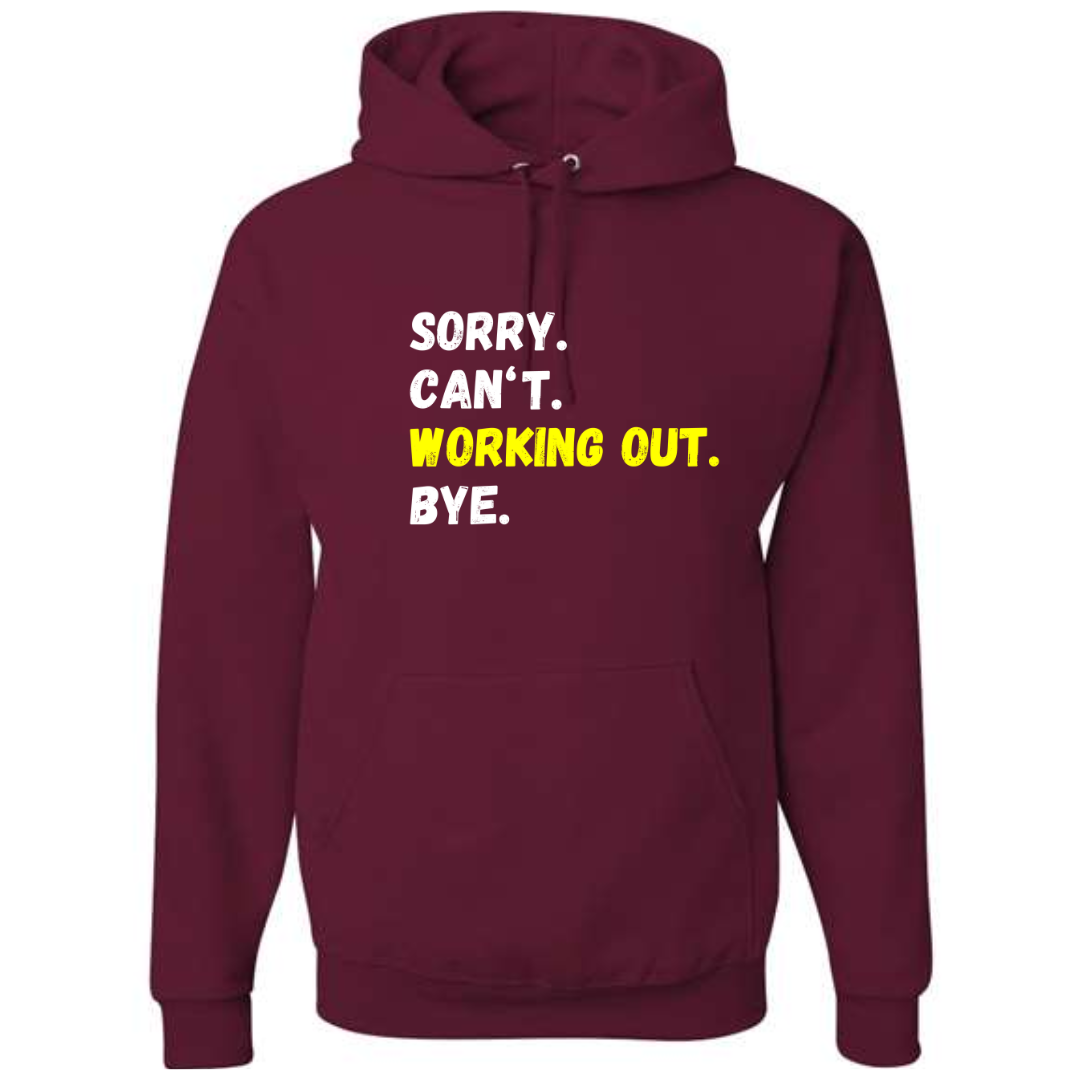 Sorry Can't Hoodies